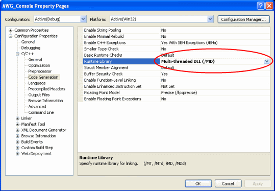 check that CLR support is selected