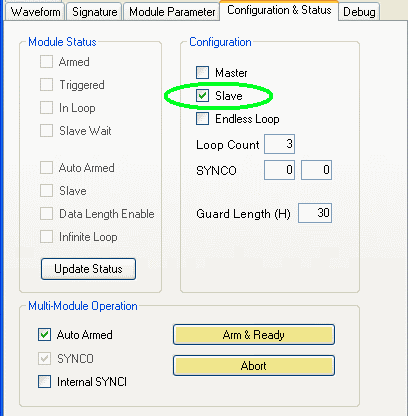 Slave Configuration
