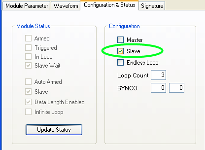 Slave Configuration