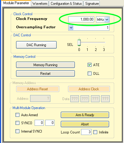 Adjusting Clock Frequency