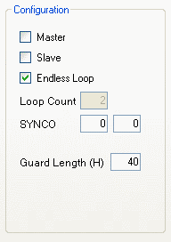 configuration panel