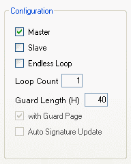 configuration panel