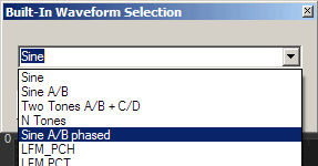 Waveform Selection