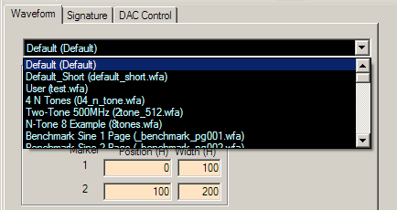 drop down list