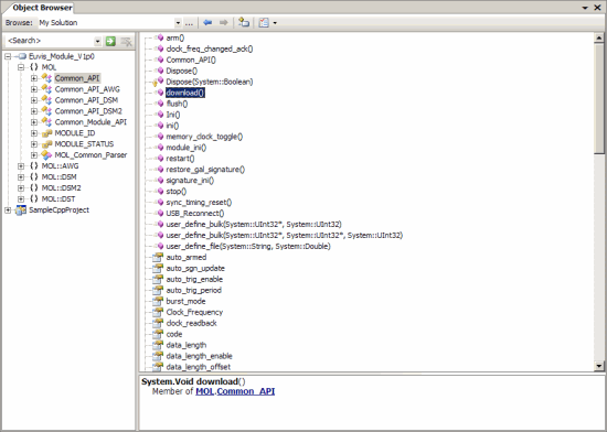 Object Browser