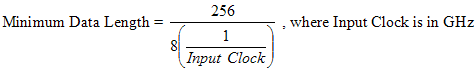 Data Length Equation