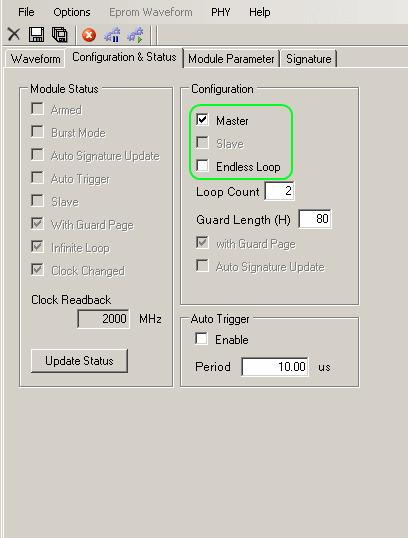 In Loop Configuration