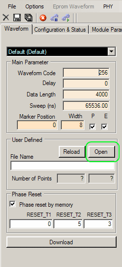 User Defined Section