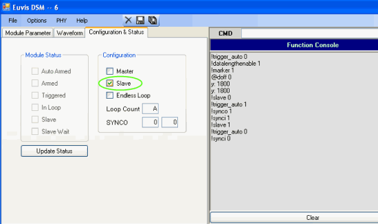 Slave Configuration