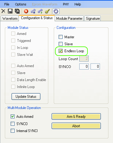 In Loop Configuration